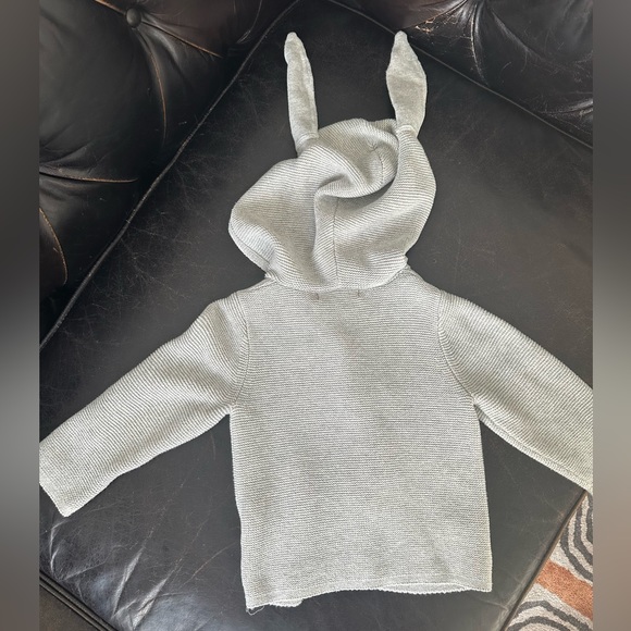 Earth Baby 12-18M Knit Some Bunny Loves You Organic Cotton Cardigan Sweater - Picture 5 of 5